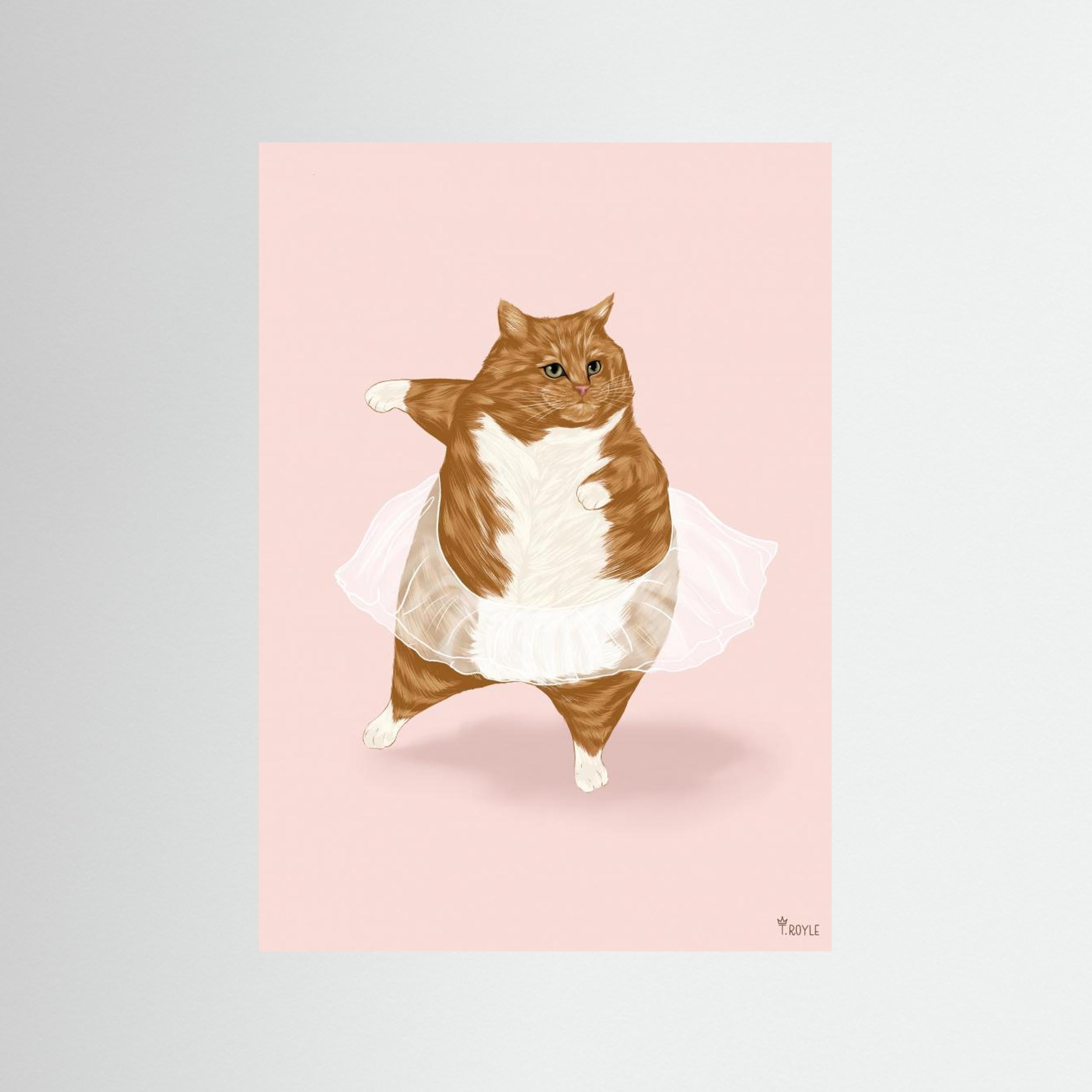 Ballet Cat - 'I can do anything I dream of' by Tara Royle